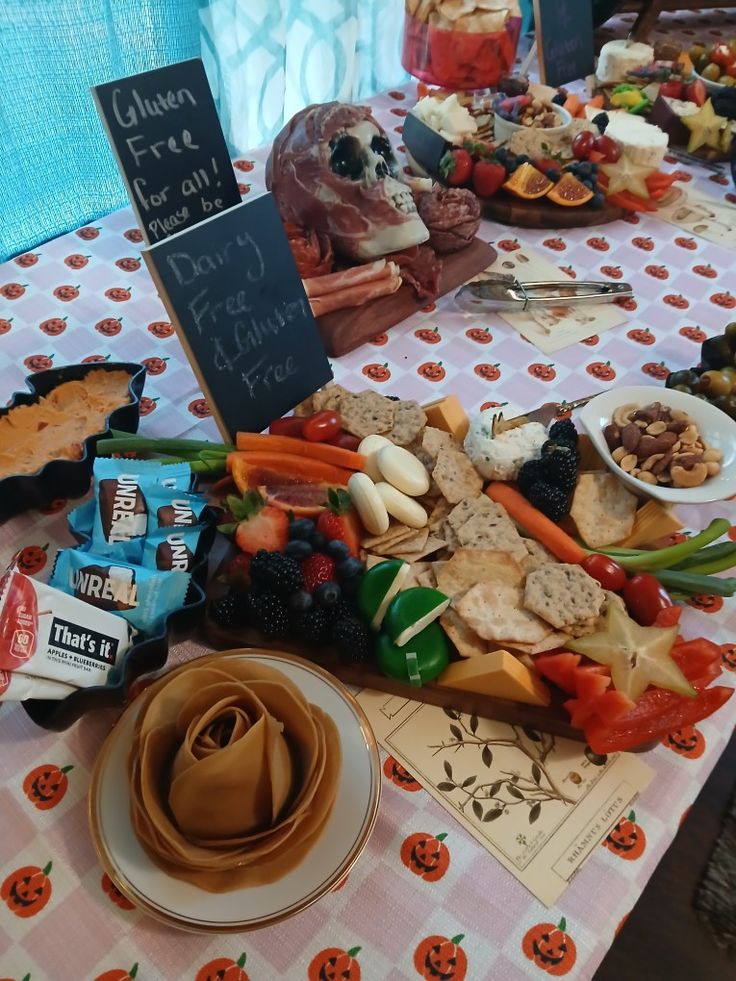 Second Halloween vegan and gluten free charcuterie display